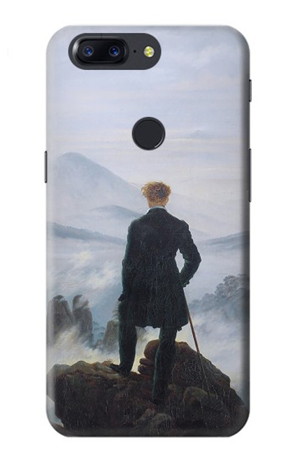 W3789 Wanderer above the Sea of Fog Hülle Schutzhülle Taschen und Leder Flip für OnePlus 5T