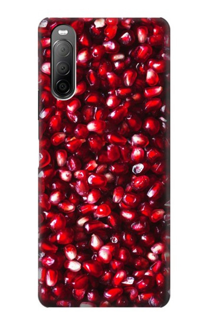 W3757 Pomegranate Hülle Schutzhülle Taschen und Leder Flip für Sony Xperia 10 II