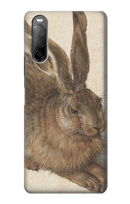 W3781 Albrecht Durer Young Hare Hülle Schutzhülle Taschen und Leder Flip für Sony Xperia 10 II