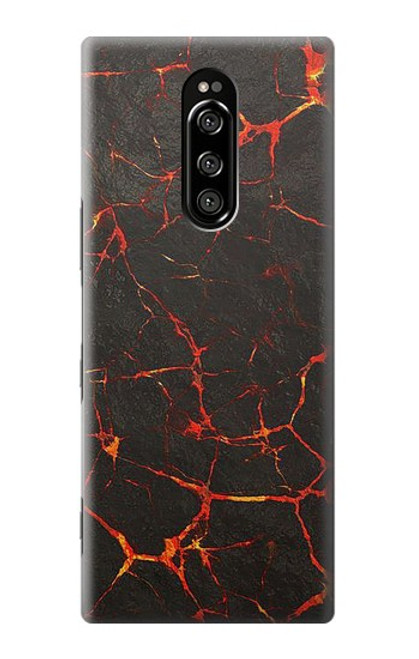 W3696 Lava Magma Hülle Schutzhülle Taschen und Leder Flip für Sony Xperia 1