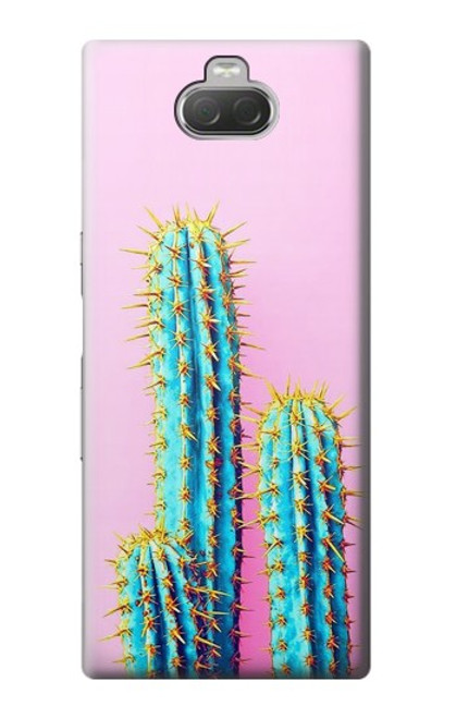 W3673 Cactus Hülle Schutzhülle Taschen und Leder Flip für Sony Xperia 10