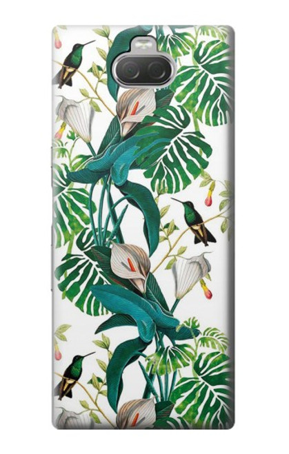 W3697 Leaf Life Birds Hülle Schutzhülle Taschen und Leder Flip für Sony Xperia 10