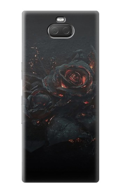 W3672 Burned Rose Hülle Schutzhülle Taschen und Leder Flip für Sony Xperia 10 Plus