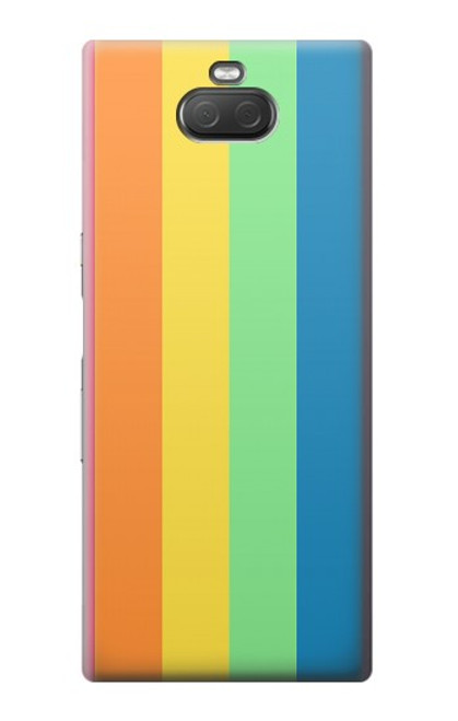 W3699 LGBT Pride Hülle Schutzhülle Taschen und Leder Flip für Sony Xperia 10 Plus