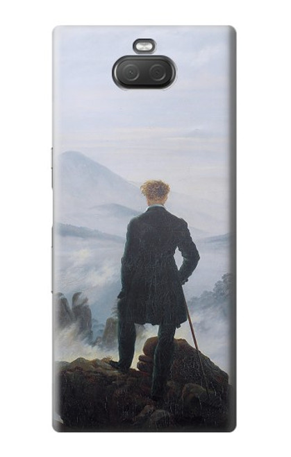 W3789 Wanderer above the Sea of Fog Hülle Schutzhülle Taschen und Leder Flip für Sony Xperia 10 Plus