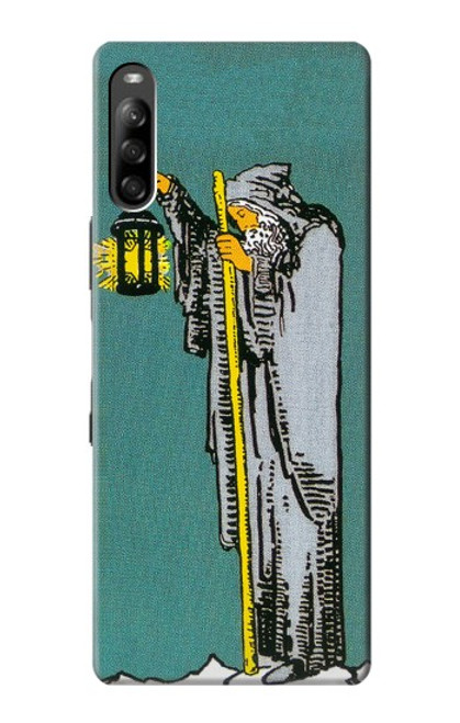 W3741 Tarot Card The Hermit Hülle Schutzhülle Taschen und Leder Flip für Sony Xperia L4