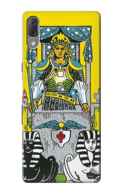 W3739 Tarot Card The Chariot Hülle Schutzhülle Taschen und Leder Flip für Sony Xperia L3