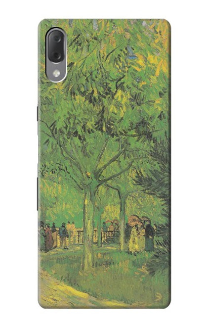 W3748 Van Gogh A Lane in a Public Garden Hülle Schutzhülle Taschen und Leder Flip für Sony Xperia L3