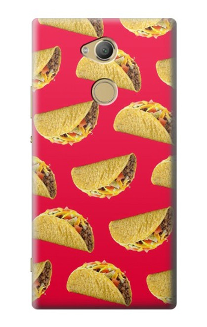 W3755 Mexican Taco Tacos Hülle Schutzhülle Taschen und Leder Flip für Sony Xperia XA2 Ultra