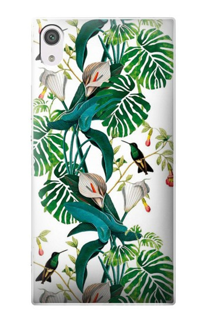 W3697 Leaf Life Birds Hülle Schutzhülle Taschen und Leder Flip für Sony Xperia XA1