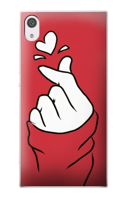 W3701 Mini Heart Love Sign Hülle Schutzhülle Taschen und Leder Flip für Sony Xperia XA1