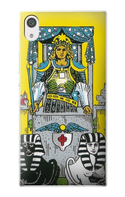 W3739 Tarot Card The Chariot Hülle Schutzhülle Taschen und Leder Flip für Sony Xperia XA1