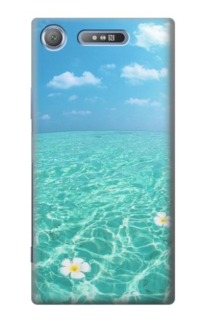 W3720 Summer Ocean Beach Hülle Schutzhülle Taschen und Leder Flip für Sony Xperia XZ1