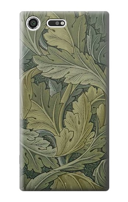 W3790 William Morris Acanthus Leaves Hülle Schutzhülle Taschen und Leder Flip für Sony Xperia XZ Premium