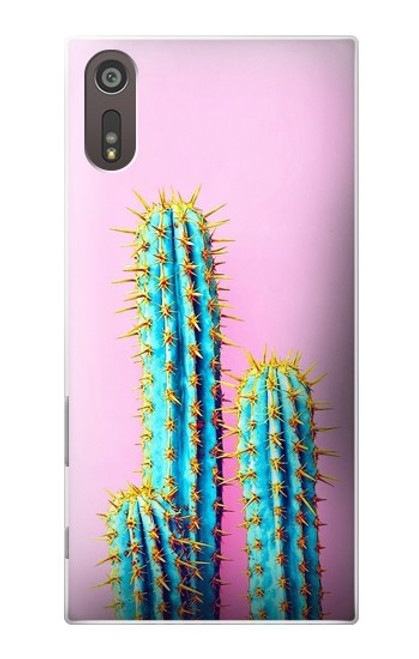 W3673 Cactus Hülle Schutzhülle Taschen und Leder Flip für Sony Xperia XZ