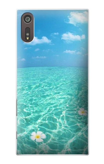 W3720 Summer Ocean Beach Hülle Schutzhülle Taschen und Leder Flip für Sony Xperia XZ