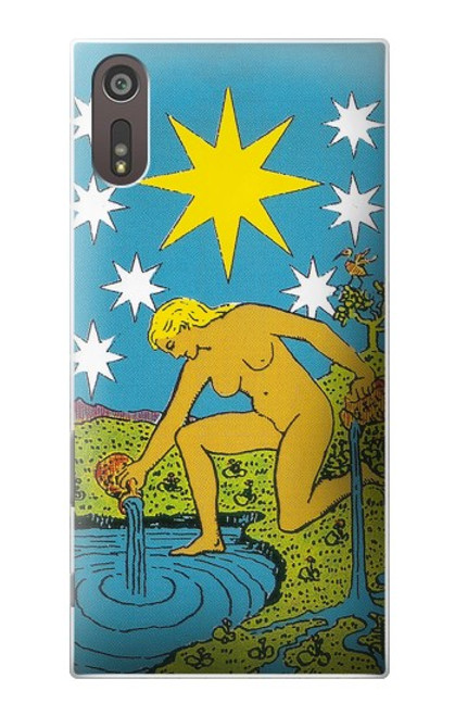 W3744 Tarot Card The Star Hülle Schutzhülle Taschen und Leder Flip für Sony Xperia XZ