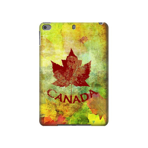 W2523 Canada Autumn Maple Leaf Tablet Hülle Schutzhülle Taschen für iPad mini 4, iPad mini 5, iPad mini 5 (2019)