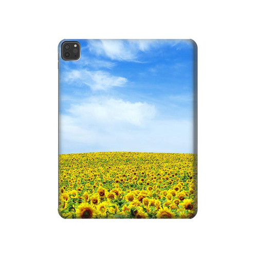 W0232 Sunflower Tablet Hülle Schutzhülle Taschen für iPad Pro 11 (2021,2020,2018, 3rd, 2nd, 1st)