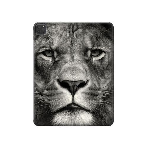 W1352 Lion Face Tablet Hülle Schutzhülle Taschen für iPad Pro 11 (2021,2020,2018, 3rd, 2nd, 1st)