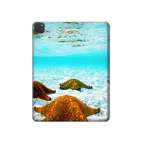 W1679 Starfish Sea Beach Tablet Hülle Schutzhülle Taschen für iPad Pro 11 (2021,2020,2018, 3rd, 2nd, 1st)