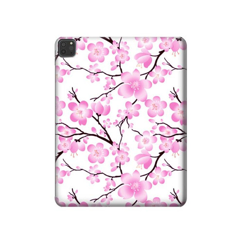 W1972 Sakura Cherry Blossoms Tablet Hülle Schutzhülle Taschen für iPad Pro 11 (2021,2020,2018, 3rd, 2nd, 1st)