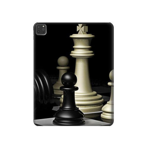 W2262 Chess King Tablet Hülle Schutzhülle Taschen für iPad Pro 11 (2021,2020,2018, 3rd, 2nd, 1st)