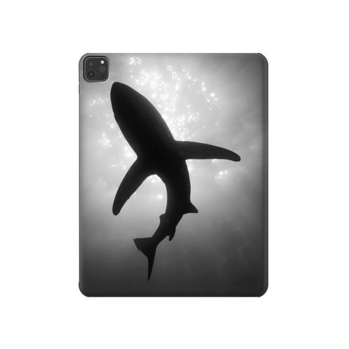 W2367 Shark Monochrome Tablet Hülle Schutzhülle Taschen für iPad Pro 11 (2021,2020,2018, 3rd, 2nd, 1st)