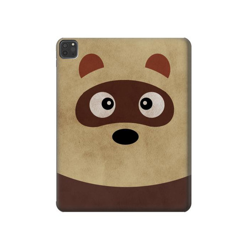 W2825 Cute Cartoon Raccoon Tablet Hülle Schutzhülle Taschen für iPad Pro 11 (2021,2020,2018, 3rd, 2nd, 1st)