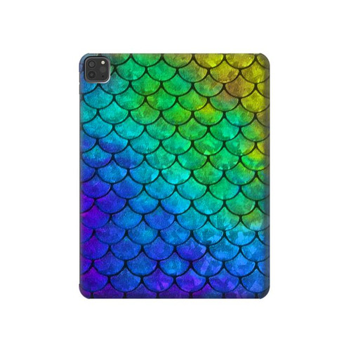 W2930 Mermaid Fish Scale Tablet Hülle Schutzhülle Taschen für iPad Pro 11 (2021,2020,2018, 3rd, 2nd, 1st)