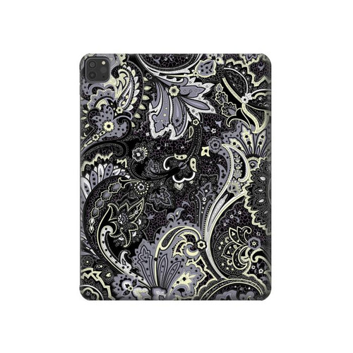 W3251 Batik Flower Pattern Tablet Hülle Schutzhülle Taschen für iPad Pro 11 (2021,2020,2018, 3rd, 2nd, 1st)