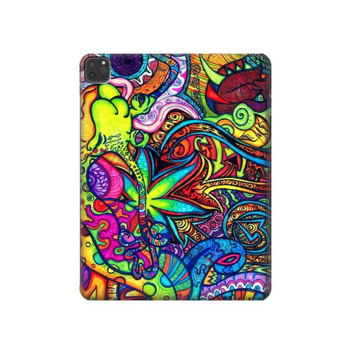 W3255 Colorful Art Pattern Tablet Hülle Schutzhülle Taschen für iPad Pro 11 (2021,2020,2018, 3rd, 2nd, 1st)