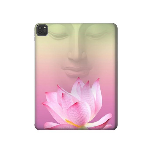 W3511 Lotus flower Buddhism Tablet Hülle Schutzhülle Taschen für iPad Pro 11 (2021,2020,2018, 3rd, 2nd, 1st)