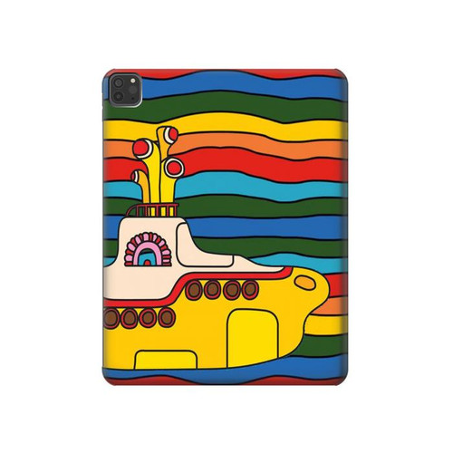 W3599 Hippie Submarine Tablet Hülle Schutzhülle Taschen für iPad Pro 11 (2021,2020,2018, 3rd, 2nd, 1st)