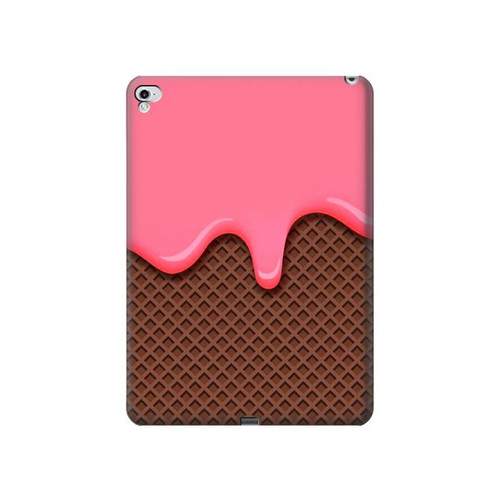 W3754 Strawberry Ice Cream Cone Tablet Hülle Schutzhülle Taschen für iPad Pro 12.9 (2015,2017)