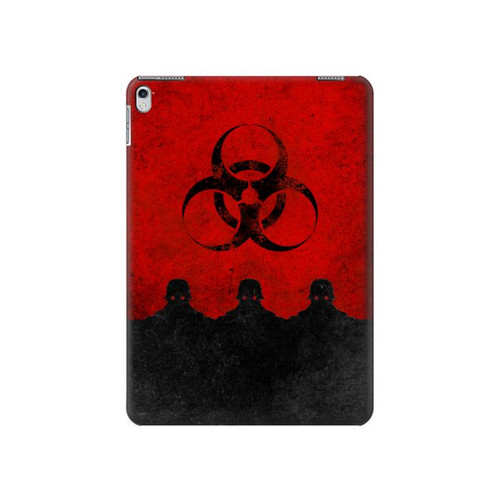 W2917 Biohazards Virus Red Alert Tablet Hülle Schutzhülle Taschen für iPad Air 2, iPad 9.7 (2017,2018), iPad 6, iPad 5