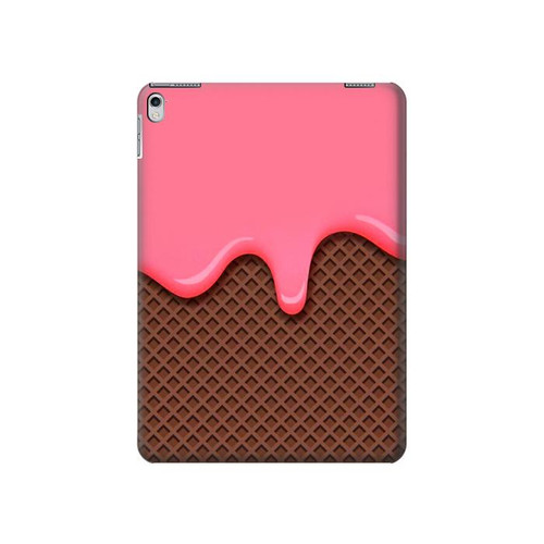 W3754 Strawberry Ice Cream Cone Tablet Hülle Schutzhülle Taschen für iPad Air 2, iPad 9.7 (2017,2018), iPad 6, iPad 5