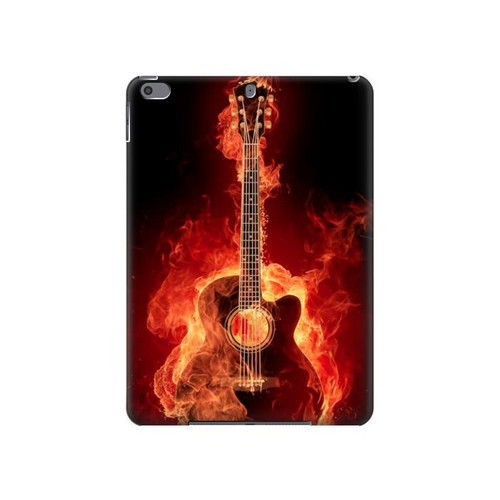 W0415 Fire Guitar Burn Tablet Hülle Schutzhülle Taschen für iPad Pro 10.5, iPad Air (2019, 3rd)