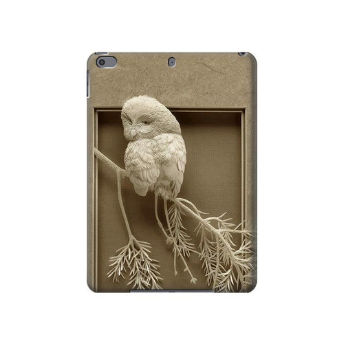 W1386 Paper Sculpture Owl Tablet Hülle Schutzhülle Taschen für iPad Pro 10.5, iPad Air (2019, 3rd)
