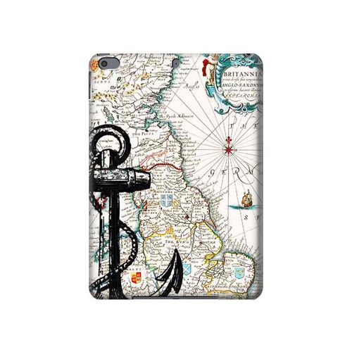 W1962 Nautical Chart Tablet Hülle Schutzhülle Taschen für iPad Pro 10.5, iPad Air (2019, 3rd)