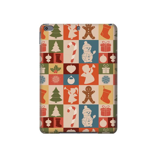 W2854 Cute Xmas Pattern Tablet Hülle Schutzhülle Taschen für iPad Pro 10.5, iPad Air (2019, 3rd)