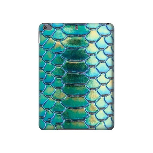 W3414 Green Snake Scale Graphic Print Tablet Hülle Schutzhülle Taschen für iPad Pro 10.5, iPad Air (2019, 3rd)