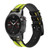 CA0008 Tennis Smart Watch Armband aus Silikon und Leder für Garmin Smartwatch
