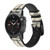 CA0769 Eiffel Architectural Drawing Smart Watch Armband aus Silikon und Leder für Garmin Smartwatch