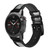 CA0785 Christian Cross Smart Watch Armband aus Silikon und Leder für Garmin Smartwatch