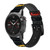 CA0786 No Fear Limits Excuses Smart Watch Armband aus Silikon und Leder für Garmin Smartwatch