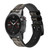 CA0789 African Elephant Smart Watch Armband aus Silikon und Leder für Garmin Smartwatch