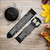 CA0809 Black King Spade Smart Watch Armband aus Silikon und Leder für Garmin Smartwatch