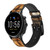 CA0477 Lion King of Beasts Smart Watch Armband aus Silikon und Leder für Fossil Smartwatch
