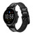 CA0809 Black King Spade Smart Watch Armband aus Silikon und Leder für Fossil Smartwatch